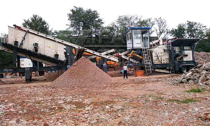 移動破碎站現場 移動破碎站現場